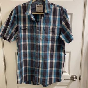 Men’s VANS Button Up Short Sleeve Shirt/Top-  Size L